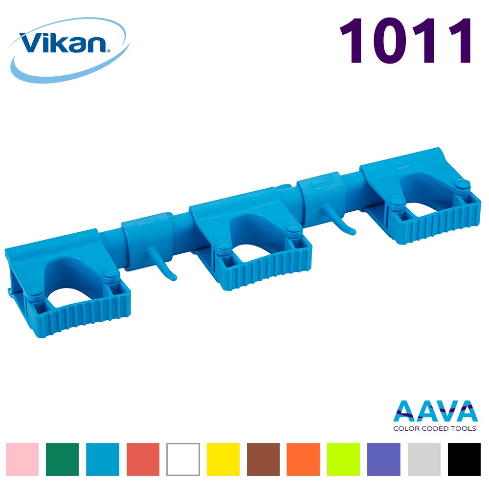 Vikan - 70434 Cepillo con paso de agua para lavar paredes 270 mm Medio Rojo  - AAVA Color Coded Tools
