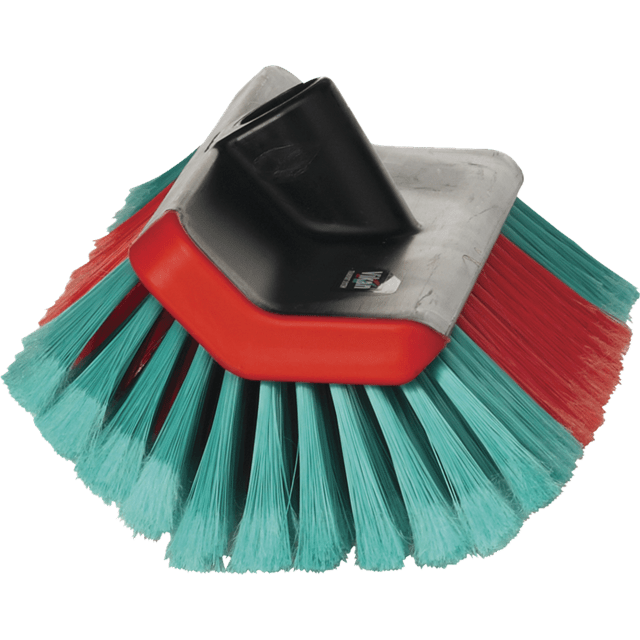 Vikan - 70434 Cepillo con paso de agua para lavar paredes 270 mm Medio Rojo  - AAVA Color Coded Tools