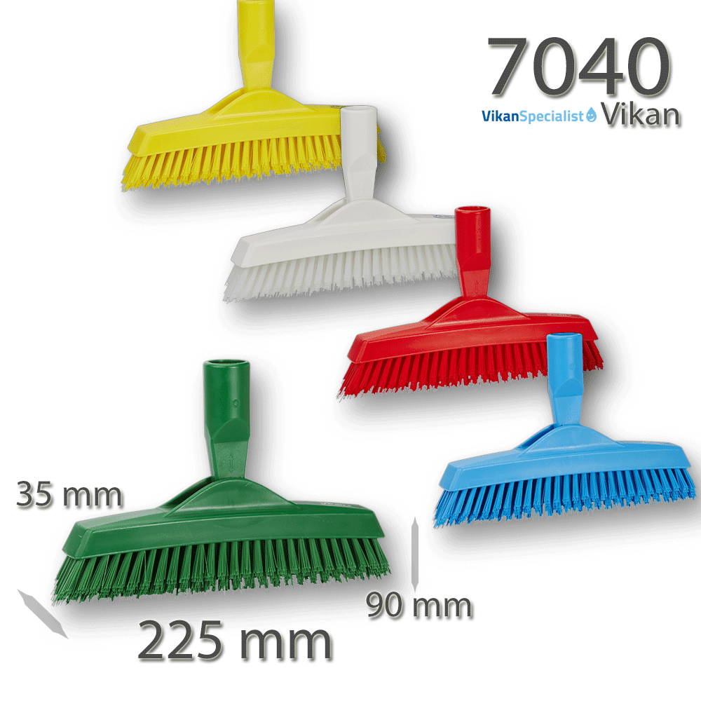 Vikan - 7040 Spazzola per fessure 225 mm Molto rigido - AAVA Color Coded  Tools