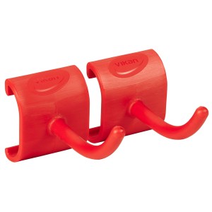 Vikan 10084 Long Hook – 90 mm – Red – For HyGo Mobile Cleaning Station