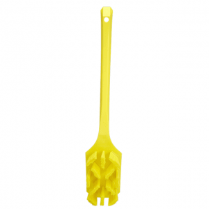Vikan 41966 UST Hand Brush w/long Handle 395 mm Hard Yellow