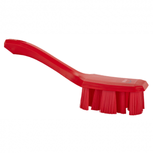 Vikan 41794 UST Hand Brush w/short handle 260 mm Hard Red