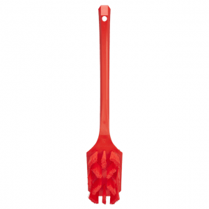 Vikan 41964 UST Hand Brush w/long Handle 395 mm Hard Red