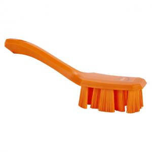 Vikan 41797 UST Hand Brush w/short handle 260 mm Hard Orange