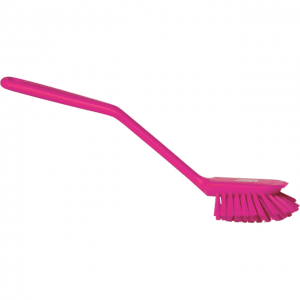 Vikan 42371 Dish Brush with scraping edge 280 mm Medium Pink
