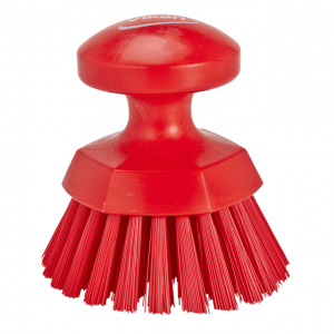 Vikan 38854 Round Hand Scrub Ø110 mm Hard Red