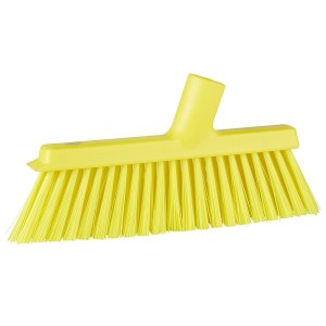 Vikan 31036 Dustpan Broom with Angled Thread – 250 mm – Yellow