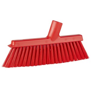 Vikan 31034 Dustpan Broom with Angled Thread – 250 mm – Red