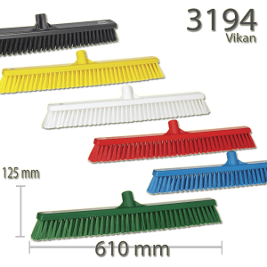 Vikan - 7041 Spazzolone pavimenti con passaggio acqua 270 mm Molto rigido -  AAVA Color Coded Tools