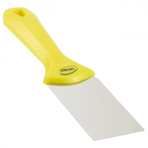 Vikan 40086 Stainless Steel Hand Scraper 50 mm Yellow