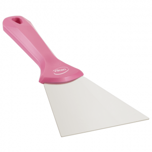 Vikan 40091 Stainless Steel Hand Scraper 100 mm Pink