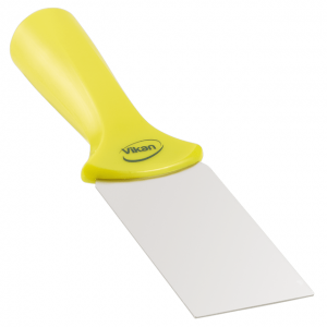 Vikan 40106 Stainless Steel Scraper with Threaded Handle 50 mm Yellow