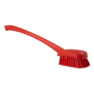 Vikan 41864 Washing Brush with long handle 415 mm Hard Red