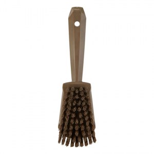 Vikan 419266 Washing Brush w/short Handle 270 mm Brown