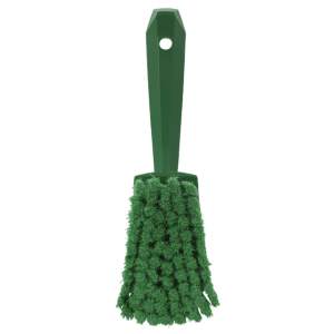 Vikan 41942 Washing Brush with short handle 270 mm Soft/split Green