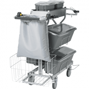 Vikan 580319 Compact Cleaning Trolley Plus 60 cm Grey