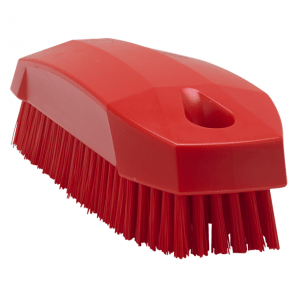 Vikan 64404 Hand Brush S / Nailbrush 130 mm Hard Red