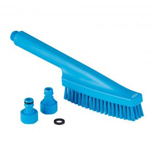 Vikan 70573 Hand Brush Waterfed 330 mm Hard Blue