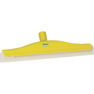 Vikan 77626 Revolving Neck Floor squeegee w/Replacement Cassette 400 mm Yellow