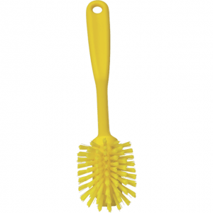 Vikan 42376 Dish Brush with scraping edge 280 mm Medium Yellow