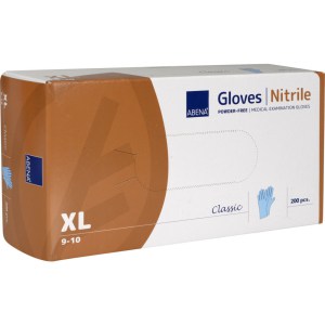 Vikan Abena Nitrile Classic Gloves Blue Powder Free Extra Large