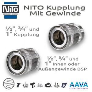 Vikan Nito Coupling with Thread BSP