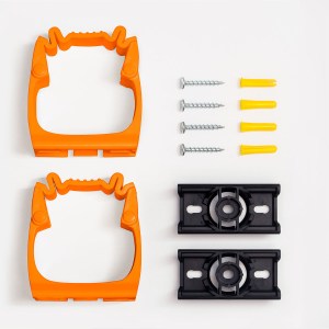 Vikan Toolflex One Holder TF2-0 Orange - 2-Pack with Wall Adapter for Efficient Tool Organization