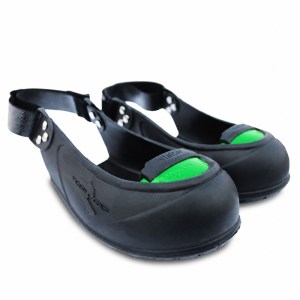 Tiger-Grip Visitor 8366L safety overshoes, size L EU 44–48, black with green size coding