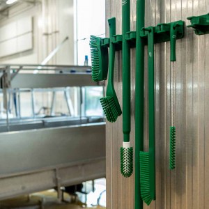 Vikan 4185 Narrow Cleaning Brush with Long Handle 420 mm Hard