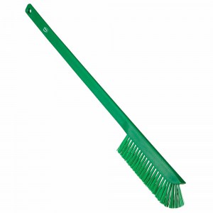 Vikan 41972 Ultra-Slim Cleaning Brush with Long Handle 600 mm Medium Green