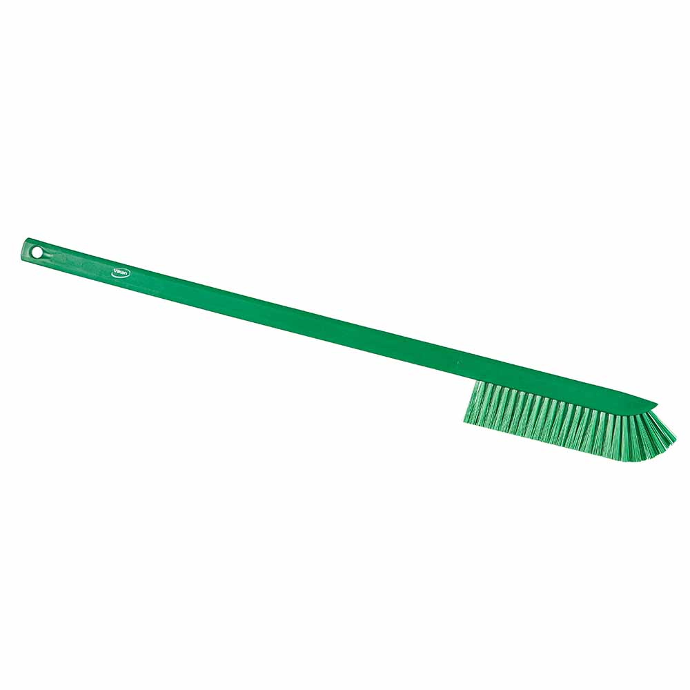 Vikan Ultra-Slim Cleaning Brush with Long Handle, 600 mm, Medium, White  41975